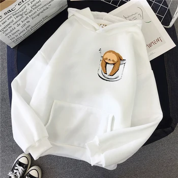 2020 Harajuku Divertido Beagle de Cuello Redondo de las Mujeres Sudadera Impreso Casual y Cómodo Salvaje Kawaii Pullover Sudadera