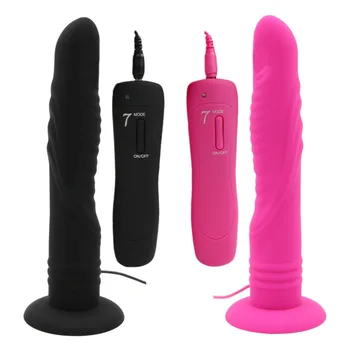 7 Velocidad Vaginal Vibradores para Mujeres Butt Plug Anal de Gran Consolador Vibrador Realista con Ventosa Sex Shop Juguetes Eróticos