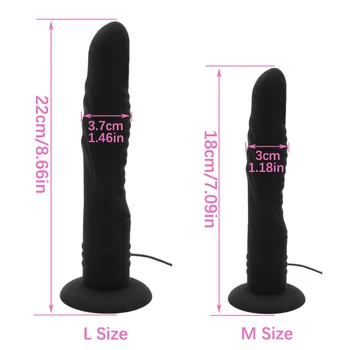 7 Velocidad Vaginal Vibradores para Mujeres Butt Plug Anal de Gran Consolador Vibrador Realista con Ventosa Sex Shop Juguetes Eróticos