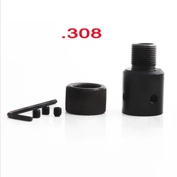 El barril de Extremo Roscado del Adaptador de .223(1/2-28) .308(5/8-24) para Rutger 10/22 hilo adaptador de Acero estriado Protector de Rosca VI05084
