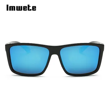 Imwete Clásico Polarizado Gafas de sol de los Hombres de la Marca del Diseñador de Rectángulo Gafas de Sol Masculinas de Conducción Gafas de Gafas Vintage UV400 Gafas de sol