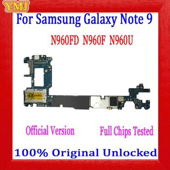 Total de desbloqueo para Samsung Galaxy Nota 9 N960F N960FD N960U de la Placa base para la Galaxia Nota 9 N960F de la placa Lógica Con el sistema operativo Android
