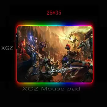 XGZ Caliente Juego RGB Gran Cojín de Ratón Jugador Mat Equipo de Retroiluminación Led XXL Mause Teclado Mesa para DOTA LOL Csgo