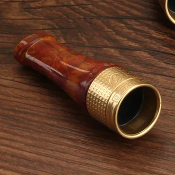GALINER Gadgets de Plata Oro Cobre Puro de la Resina de Puros Cohiba Tubo Caso de que el Titular de la Boquilla de 4 Tamaños de Cigarro Titular de Humo de la Punta de la Boquilla