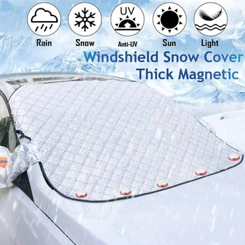 Coche Exterior de Protección de Nieve Carro Bloqueado la Cubierta de Nieve de Hielo Protector de la Visera parasol Parabrisas Delantero de la Cubierta del Bloque de Escudos para los Coches