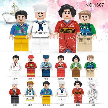 Médicos Enfermeras de las Figuras de Acción de BRICOLAJE Montaje de Bloque de Construcción de Mini Figuras de Niñas Niños Novia Figura Juguetes a los Niños del Partido de Regalo Juguetes