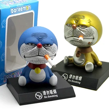 10cm Japón Anime de Doraemon Temblando Atuo Adornos de Figuras de Acción Juguetes Doraemon No Fumar Muñeco de Envío Gratis