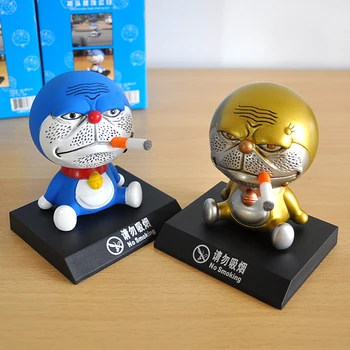 10cm Japón Anime de Doraemon Temblando Atuo Adornos de Figuras de Acción Juguetes Doraemon No Fumar Muñeco de Envío Gratis