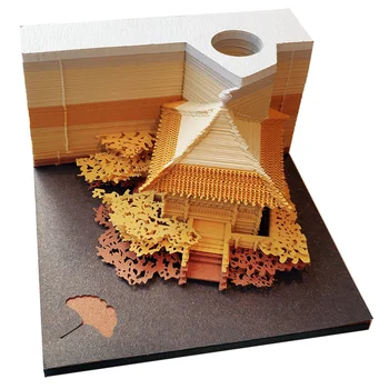 DIY Scrapbooking Omoshiroi Bloque 3D Conveniencia Pegatinas Papeles de la Tarjeta de Artesanía de Japón Creativo Estereoscópica Nota adhesiva de Papel