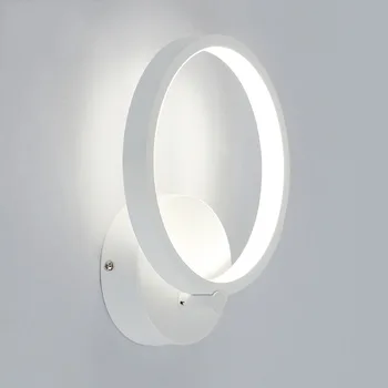 20cm de 12W led Moderna lámpara de las luces de pared para el dormitorio de estudio de la vida balcón de la habitación de Acrílico de la decoración del hogar led de pared de luz de la lámpara