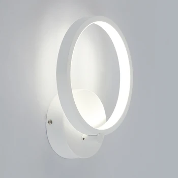 20cm de 12W led Moderna lámpara de las luces de pared para el dormitorio de estudio de la vida balcón de la habitación de Acrílico de la decoración del hogar led de pared de luz de la lámpara