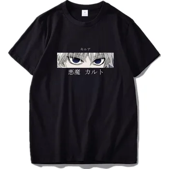 HXH Jpanese Camiseta de Anime de Impresión Streetwear de Impresión de dibujos animados de Carácter Fresco Lindo de Algodón Tamaño de la UE