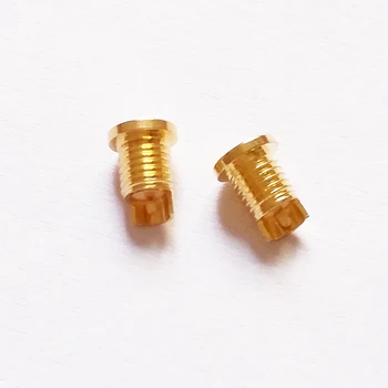 10 pcs Universal clavijas Hembra asiento Incorporado en la rosca de la tuerca de Mmcx puro cobre chapado en oro de cobre(no contienen la cáscara)