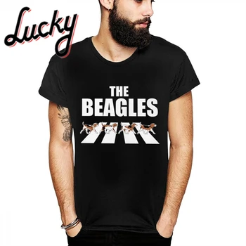 La moda de Los Beagles Parodia de la Camiseta Unisex Loco Naturales Camiseta de Algodón O-cuello