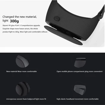 Original Xiaomi VR Juego 2 de la Realidad Virtual Gafas 3D Auriculares Xiaomi Mi VR Play2 Con el Cine Controlador de Juego para de 4.7 5.7 Teléfono