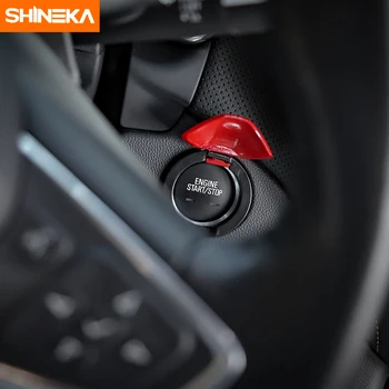 SHINEKA Car Styling Motor de Auto Start Stop Botón Interruptor de la Tapa de la Cubierta de la etiqueta Engomada de Ajuste para Chevrolet Equinox 2017 Accesorios del Coche