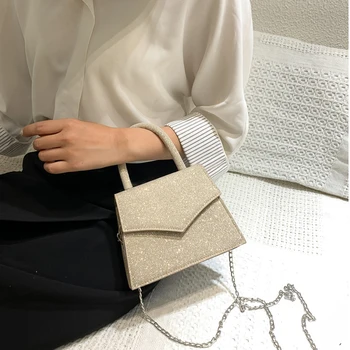 Color sólido Mini Crossbody Bolsas Para las Mujeres 2020 Pequeño Bolso de mano Bolso Pequeño de Cuero de la PU Bolso de Mano de las Señoras del Diseñador Bolsos de Noche