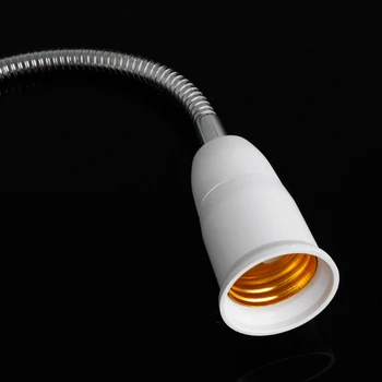 E27 50 cm de la CA 85-265V de Clip Flexible Interruptor de encendido LED tenedor de la Lámpara Enchufe del Cable de Alimentación de Apoyo