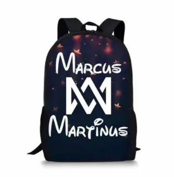 Marcus y Martinus mochilas para Niñas Niños Aficionados de Hip Hop de la Moda Mochila de la Adolescente Libro Personalizado Bolsa Set 3 Pcs