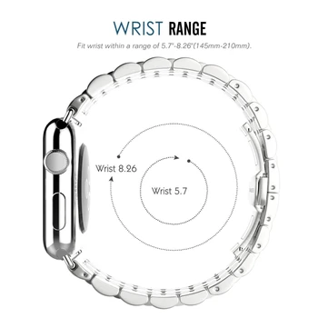 Reloj de Oro rosa Bandas Para el Apple Watch de la Serie 1/2/3 i-reloj de Pulsera Correa de Reloj de Acero Inoxidable Correa de reloj Smartwatch Accesorios