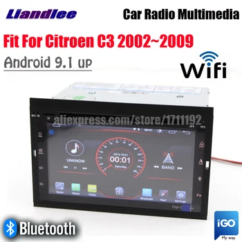 Para Citroen C3 2002~2009 Coche Android 9.1 Pantalla de Espejo de Enlace BT Wifi CarPlay GPS Mapa de Navegación de la Cámara de Medios de comunicación