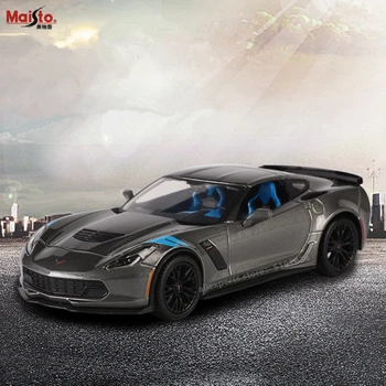 Maisto 1:24 2017 Corvette Grand Sport de Aleación de Carreras Convertible de aleación de coche modelo de simulación de la decoración del coche de la colección de juguete de regalo