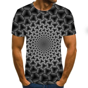 2020 de Verano de la Impresión en 3D de Manga Corta Camiseta de los Hombres Casual O'Neck T-shirt 3D en tres dimensiones patrón de la camiseta Niños T-shirt