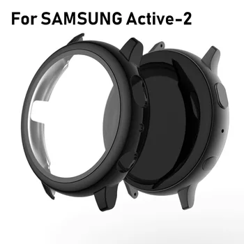 Caso Chapado de Protección de Shell de la PC Templado de Cine de Dos-en-uno de Shell Para Samsung galaxy reloj active 2