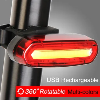 2019 Venta Caliente USB Bicicleta luz trasera Luz Trasera de Bicicleta Luz trasera LED Impermeable de MTB de la Bicicleta de Carretera, Luz de la Cola de la Lámpara para Bicicletas
