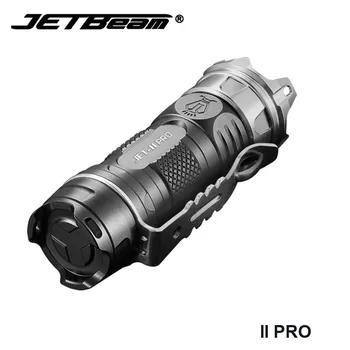 Jetbeam II PRO Cree XP-L LED de la EDC Mini Luz de la linterna 16340 Pequeño Camping Linternas con la Auto Defensa de la Ventana de Interruptor