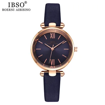 IBSO 8 MM Ultra-Delgada de las Mujeres Relojes de Lujo Rosa Mujer Reloj de Pulsera de Reloj de la Moda Relojes Mujer de Cuarzo Horas Relogio Feminino