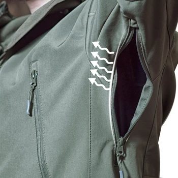 PAVEHAW Soft Shell cazadora de Camuflaje táctico militar de la chaqueta de los Hombres Táctico de los hombres chaqueta Impermeable Ejército de Lana Ropa de mujer