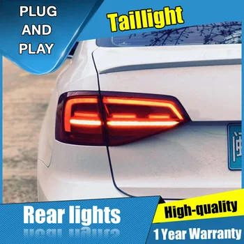 4PCS Car Styling para VW Jetta luces Traseras-2018 para Jetta LED de la Lámpara de Cola+Señal de Giro+Freno+Inversa de luz LED