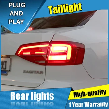 4PCS Car Styling para VW Jetta luces Traseras-2018 para Jetta LED de la Lámpara de Cola+Señal de Giro+Freno+Inversa de luz LED