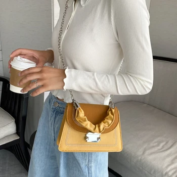 La moda de lujo de la PU de cuero de crossbody Bolsas de Hombro para las mujeres estilo coreano diseñador femenino de carteras y bolsos en cadena de la bolsa neverfull
