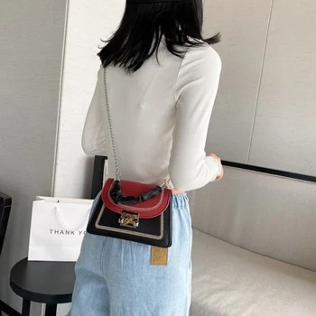 La moda de lujo de la PU de cuero de crossbody Bolsas de Hombro para las mujeres estilo coreano diseñador femenino de carteras y bolsos en cadena de la bolsa neverfull