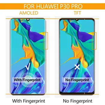 TFT Para Huawei P30 Pro LCD Táctil de Cristal Digitzer Piezas de Repuesto Para P30 Pro Pantalla Sensor de Pantalla con Marco de VOG-L04 VOG-L29