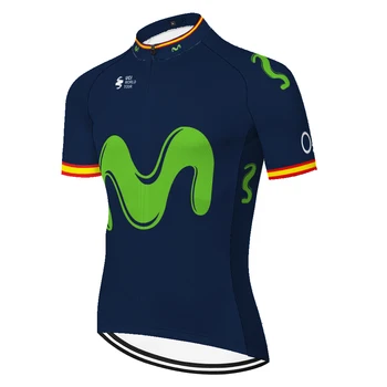 Movistar camisa de ciclismo masculina de Verano de Carreras de ciclismo jersey de Manga Corta de mtb de la Bicicleta Camisa de Jersey Maillot Ciclismo 2020