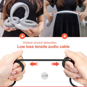 Cable de Juegos de Auriculares de 3,5 mm Estéreo USB Gaming Headset Sobre la Oreja Con Micrófono control de Voz Para el Ordenador portátil Gamer PUBG