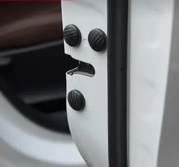 Coche Estilo de Bloqueo de la Puerta Tornillo del Protector de la Cubierta Automática de la etiqueta Engomada Para Mazda 2 3 6 Atenza CX-5 Axela Lifan X50 Jaguar F-PACE XF LincolnMKC