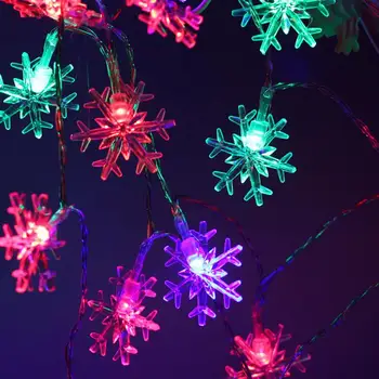 2.5 m de Navidad de los Copos de nieve LED Cadena de Luces Parpadeantes Luces de la Cortina de Luz Impermeable de Vacaciones de la Fiesta de la Boda del Año Nuevo de Hadas Lig