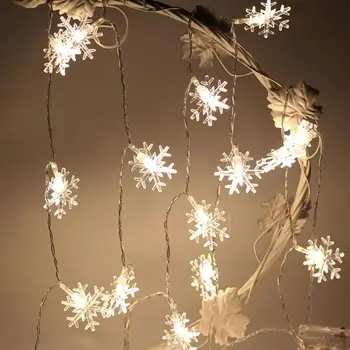 2.5 m de Navidad de los Copos de nieve LED Cadena de Luces Parpadeantes Luces de la Cortina de Luz Impermeable de Vacaciones de la Fiesta de la Boda del Año Nuevo de Hadas Lig
