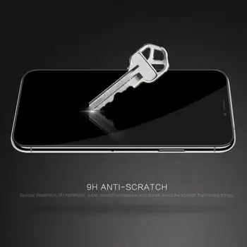 Nillkin 2-en-1 Teléfono Congelado Caso + Protector de Pantalla para Apple iPhone X XR XS Max LOGOTIPO de Recorte de Caso Completo de la Cubierta de Vidrio Templado