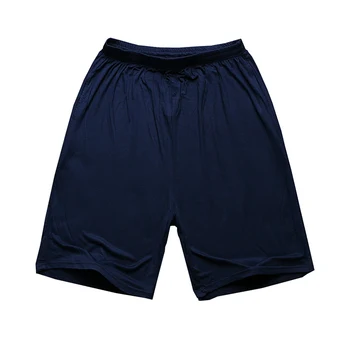 De tamaño más grande 8XL 9XL 10XL pantalones Cortos de los hombres Modal de algodón de verano Cómodo suave azul marino cintura Elástica pantalones cortos sueltos fino Transpirable
