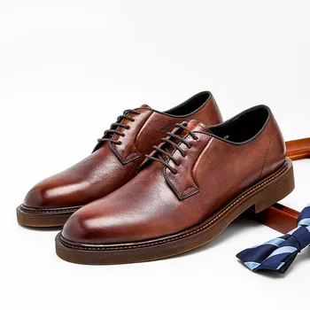 Hechos a mano de italiano para Hombre Zapatos de Vestir de Cuero Genuino Verde negro Oxford, los Hombres Zapatos de la Boda de Fiesta de Toda la Corte Formal de Zapatos para Hombres