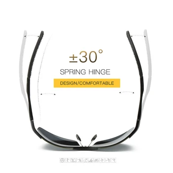 AORON Mens Gafas de sol Polarizadas Marco de Aluminio UV400 Gafas de Sol de los Deportes al aire libre de Conducción Gafas