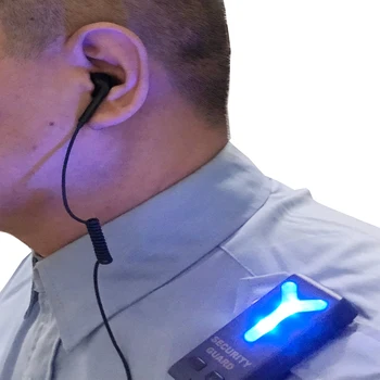 Público de Personal de Seguridad de Hombro Lámpara LED de Bluetooth de los Auriculares para la Noche Ultra-Brillante Estroboscópico Tipo de Advertencia-C de Carga