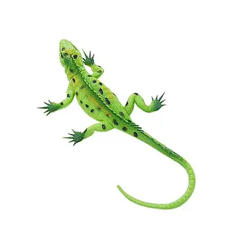 Vivid Reptiles Animales de PVC Lagarto Modelo de la Figura Juguete Educativo - Verde