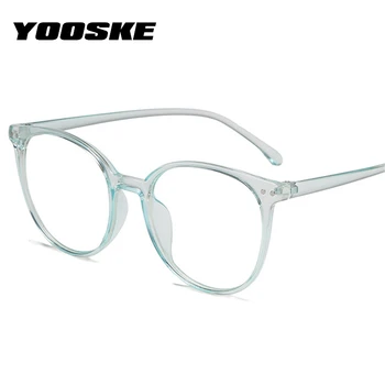YOOSKE Anti Blue-ray Gafas de Marcos de la Mujer Equipo de Anteojos para Mujeres de gran tamaño Óptico de Espectáculos Ultraligero Marco de la Miopía