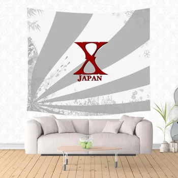 X-Japan Poliéster Para Colgar En Pared Galería De Tiro Colcha Toalla De Playa De La Hoja De Cama Mat De Yoga Mantel